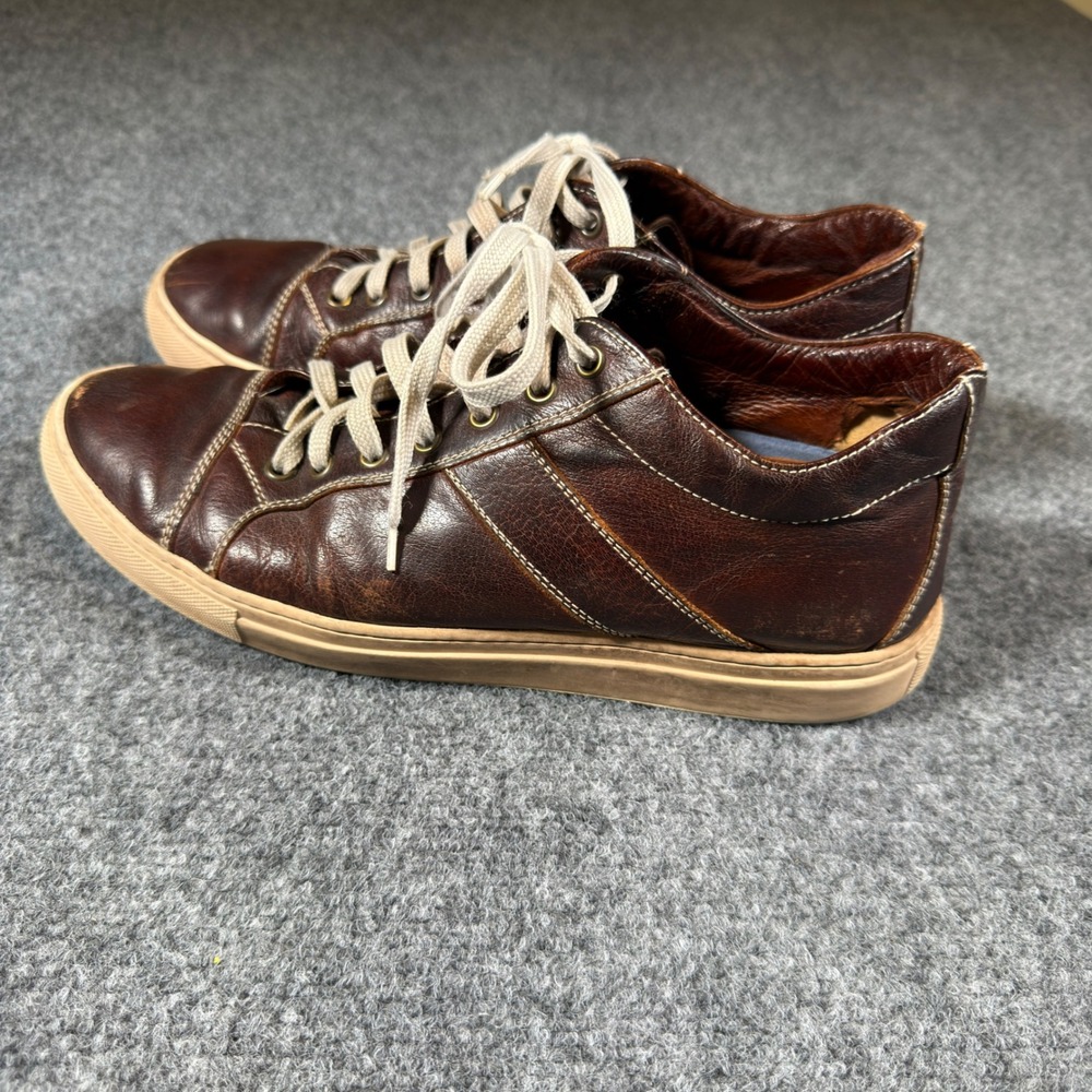 Calzoleria Toscana Dip Dyed Leather Shoes Brown Made in Italy EU 42 US 9